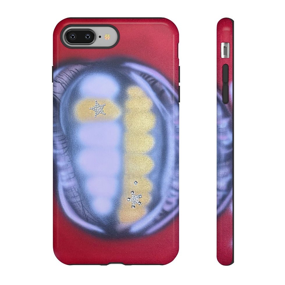 Thumbnail: "bite me bling" airbrush iPhone case
