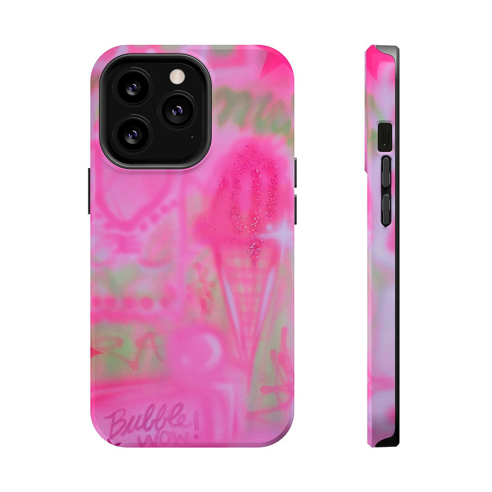 Thumbnail: MagSafe "miami matcha" airbrush iPhone case 
