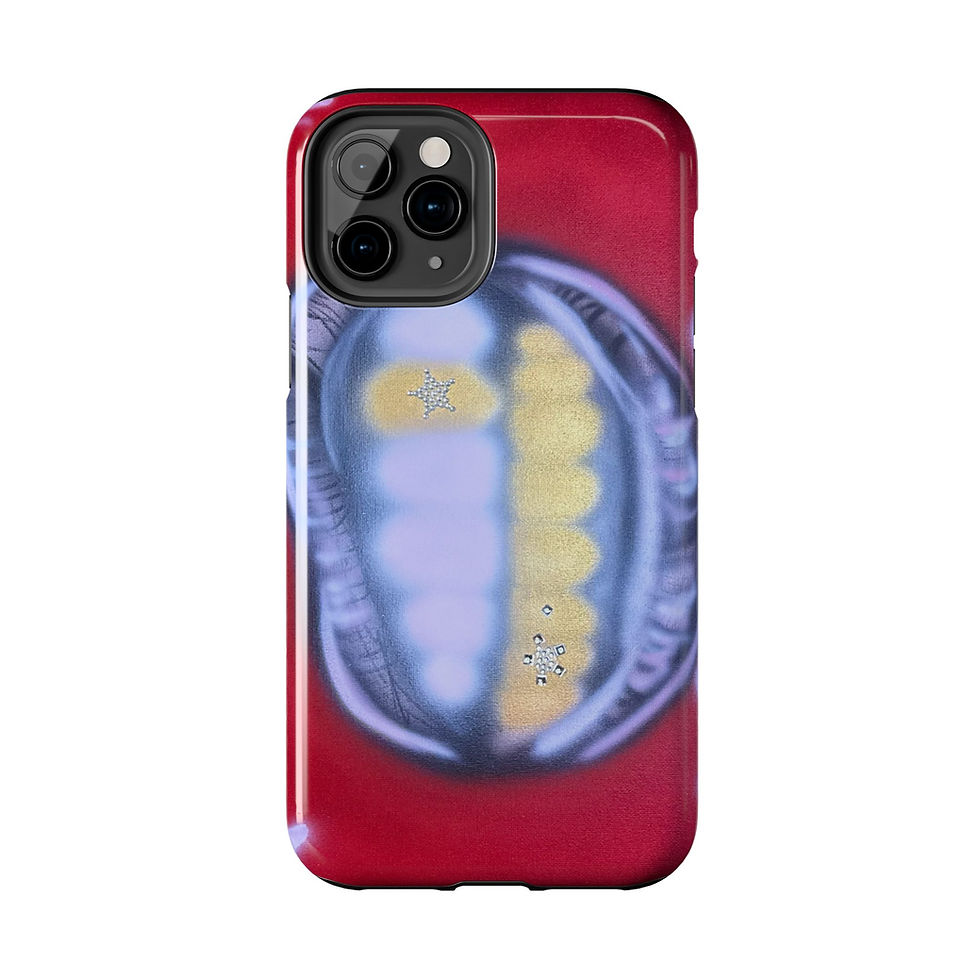 Thumbnail: "bite me bling" airbrush iPhone case