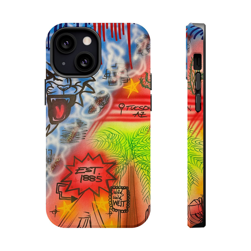 Thumbnail: MagSafe "university of arizona pt. 2" airbrush iPhone case 