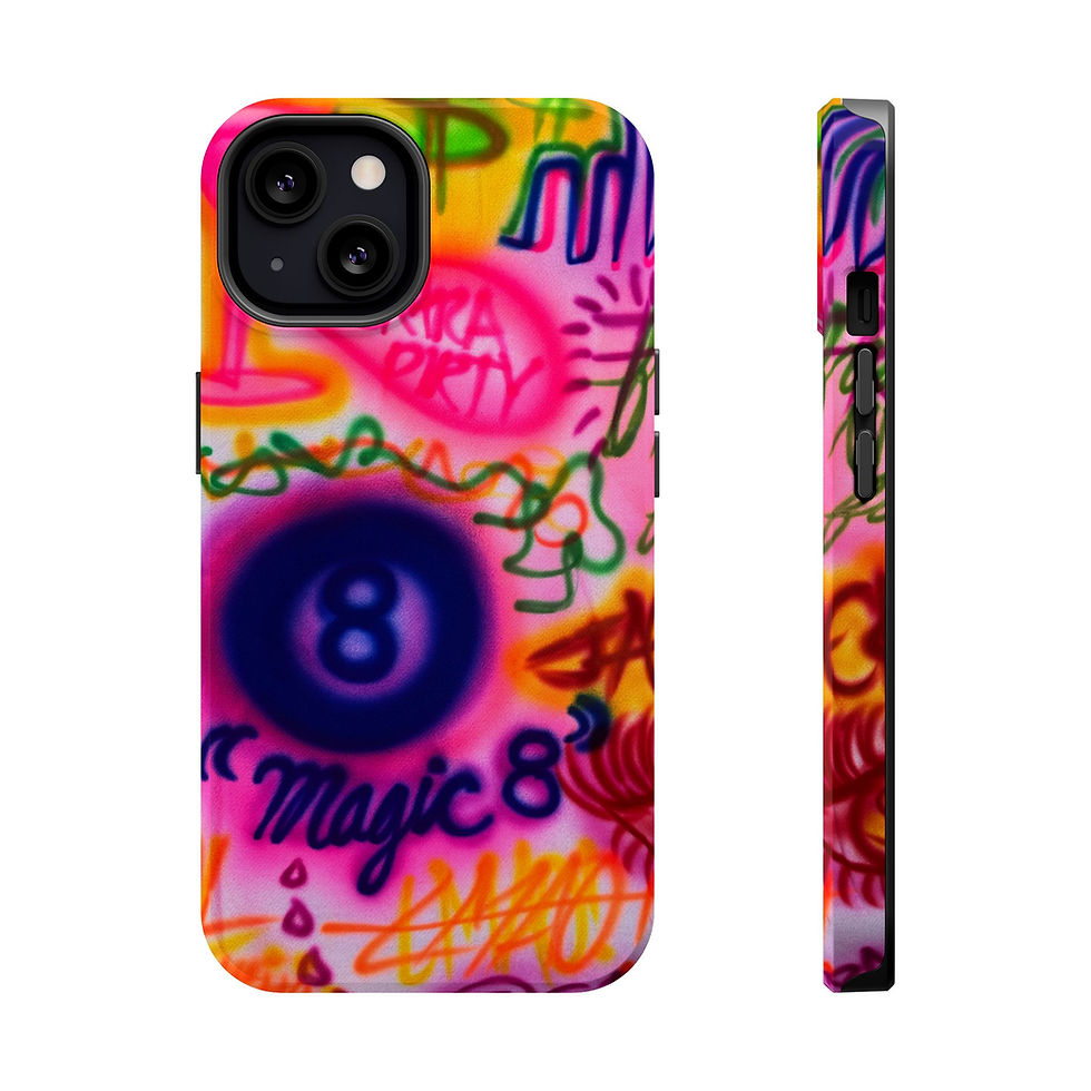 Thumbnail: MagSafe "colorful chaos" airbrush iPhone case 
