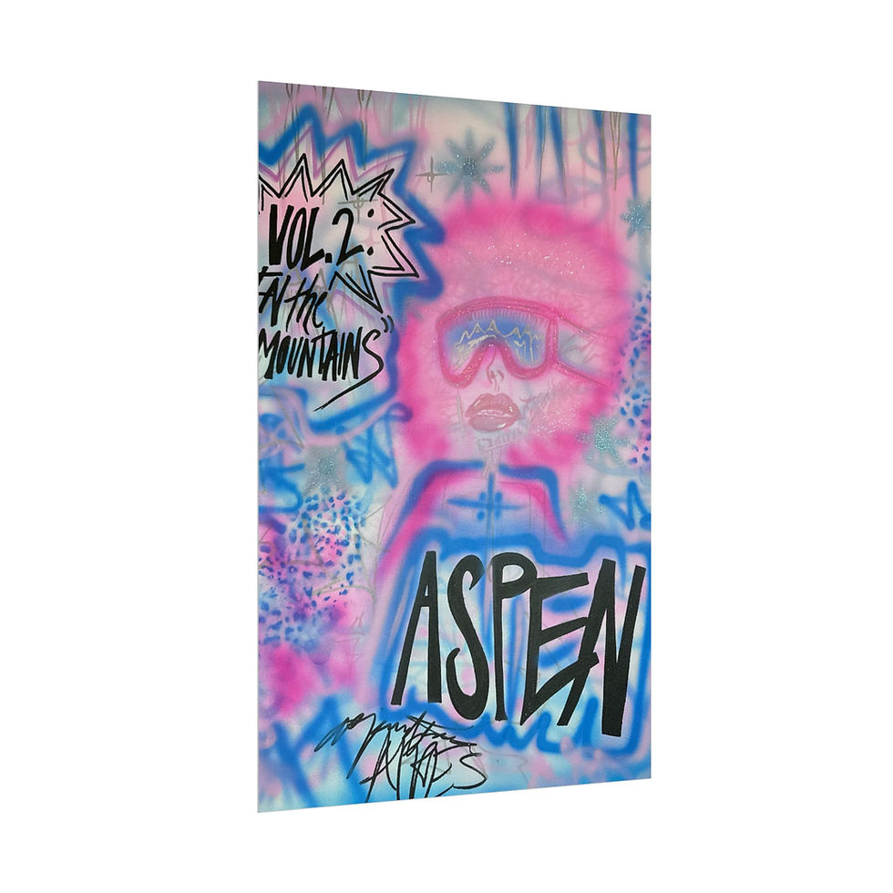 Thumbnail: "aspen aspirations" airbrush rolled print