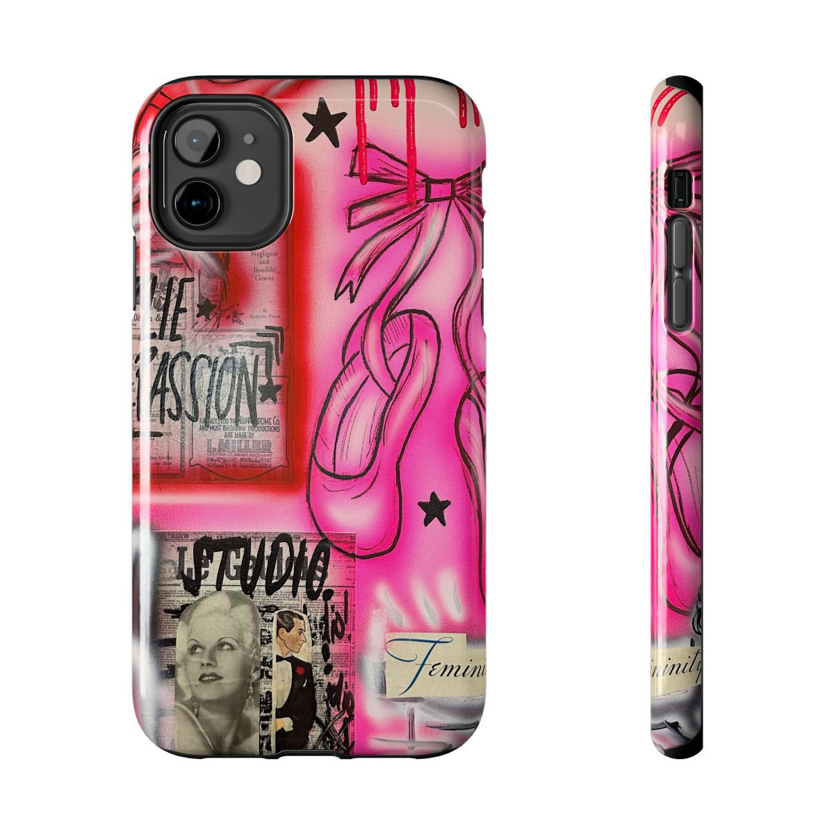 "plié passion” airbrush iPhone case