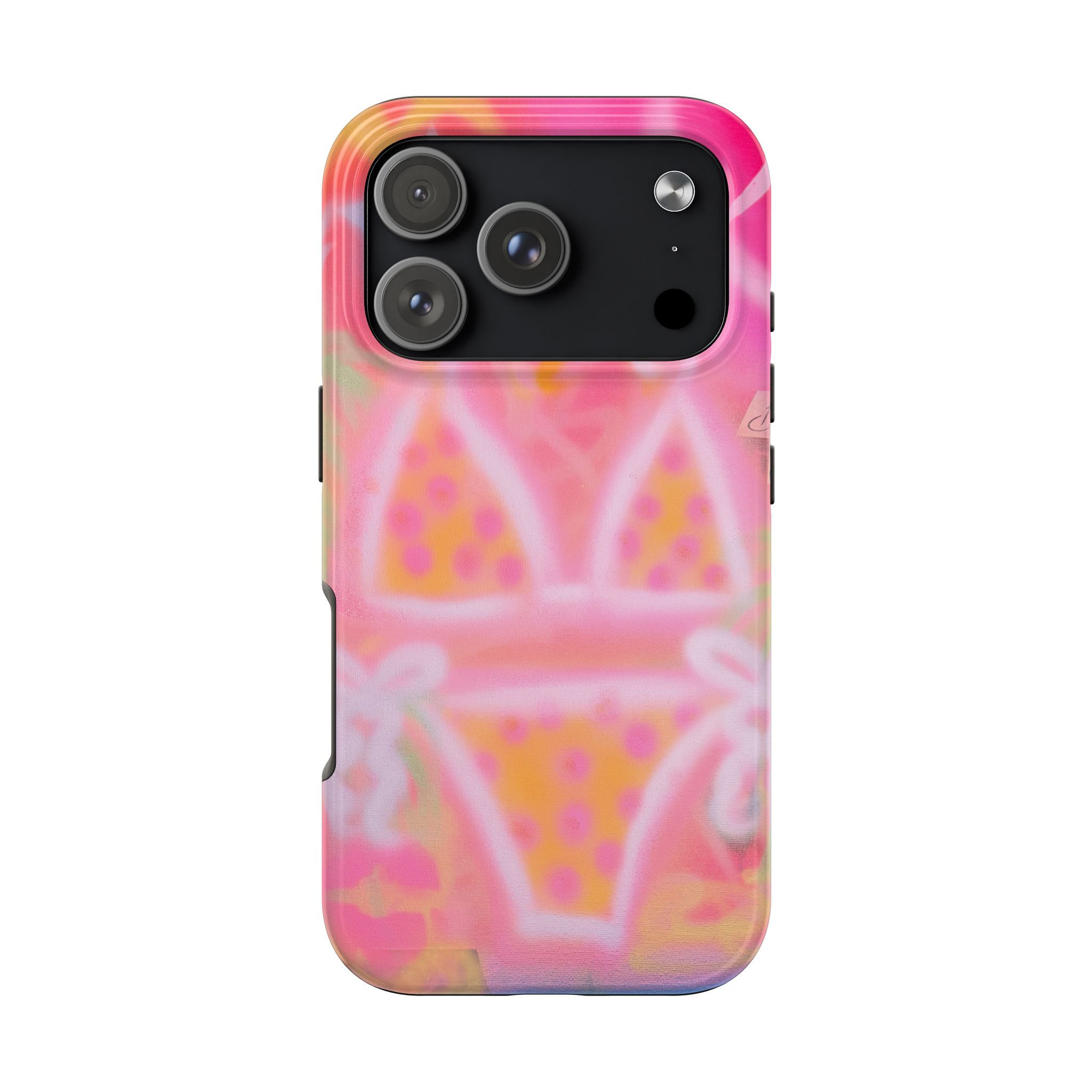"yellow polka dot bikini" airbrush iPhone case