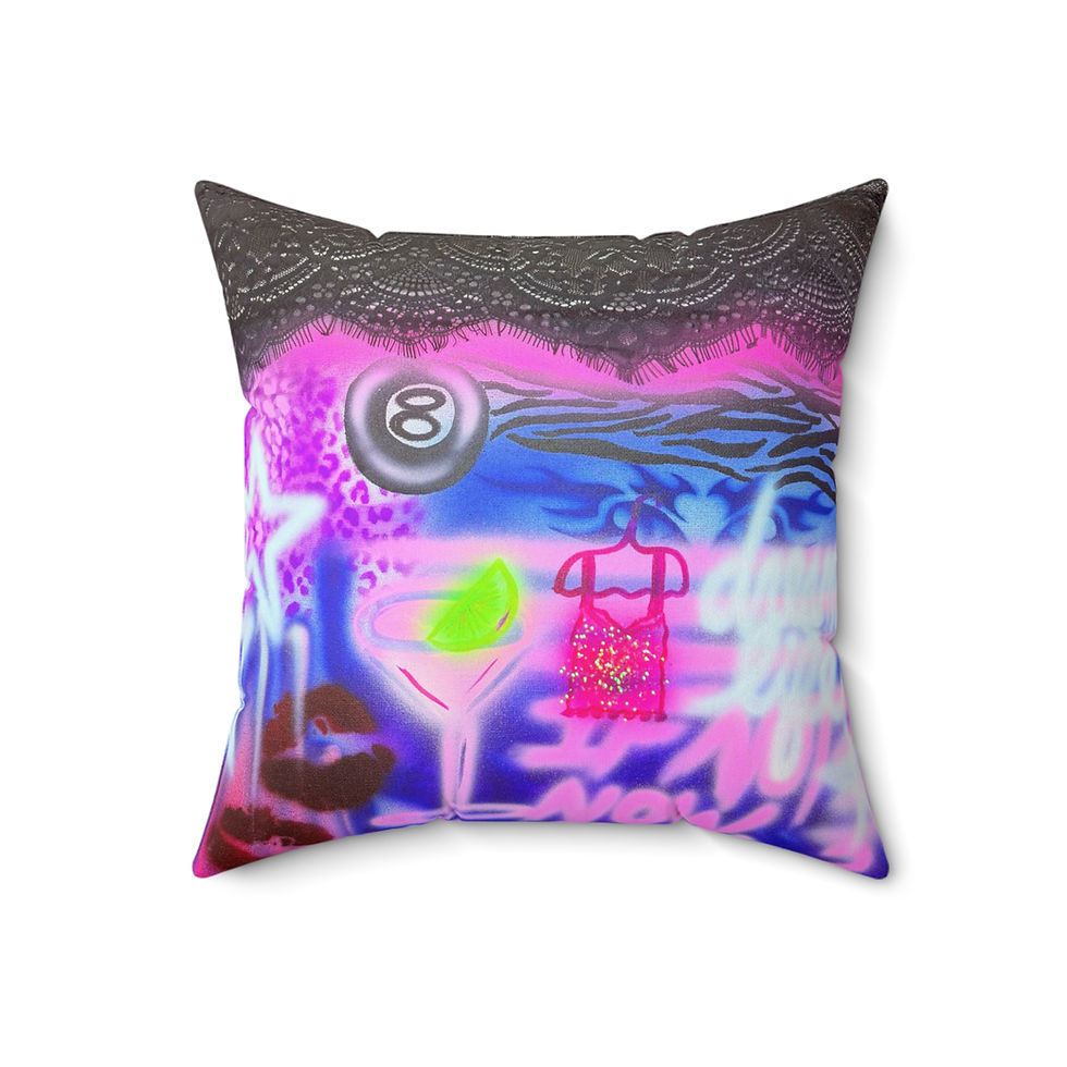 Thumbnail: "dream life" airbrush pillow