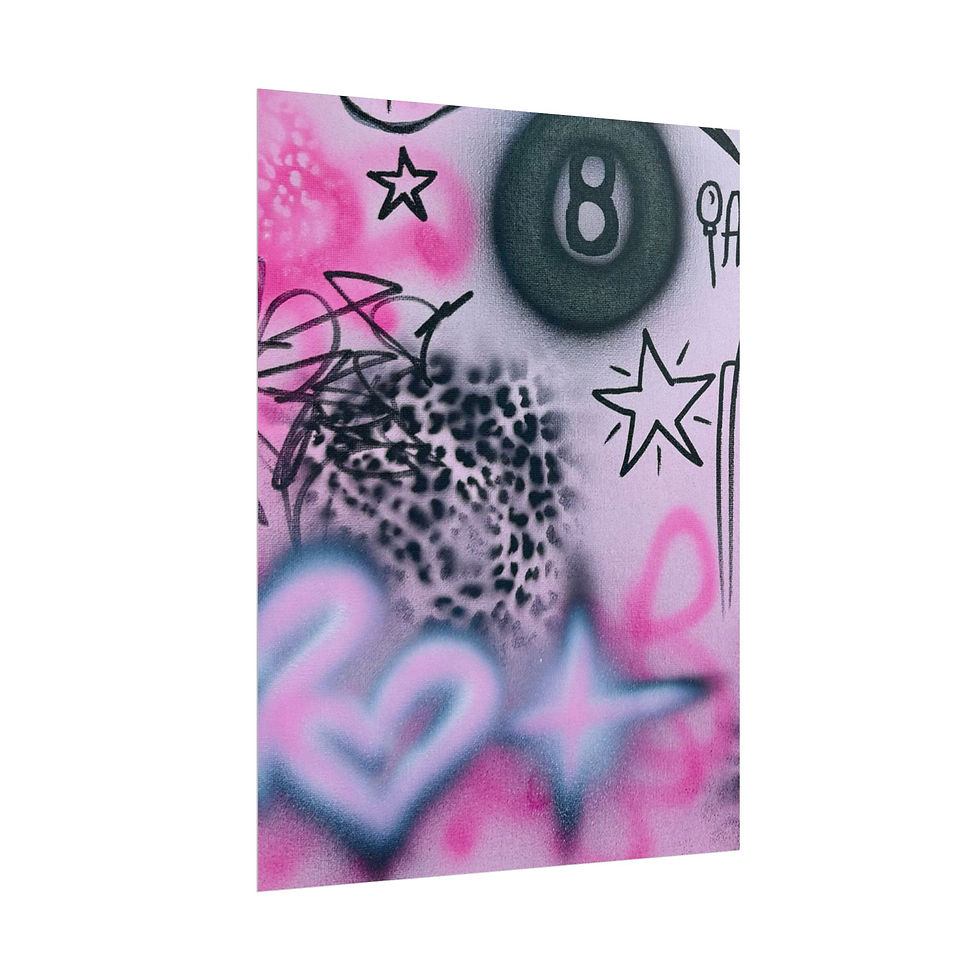 Thumbnail: "onyx cheetah" airbrush rolled print