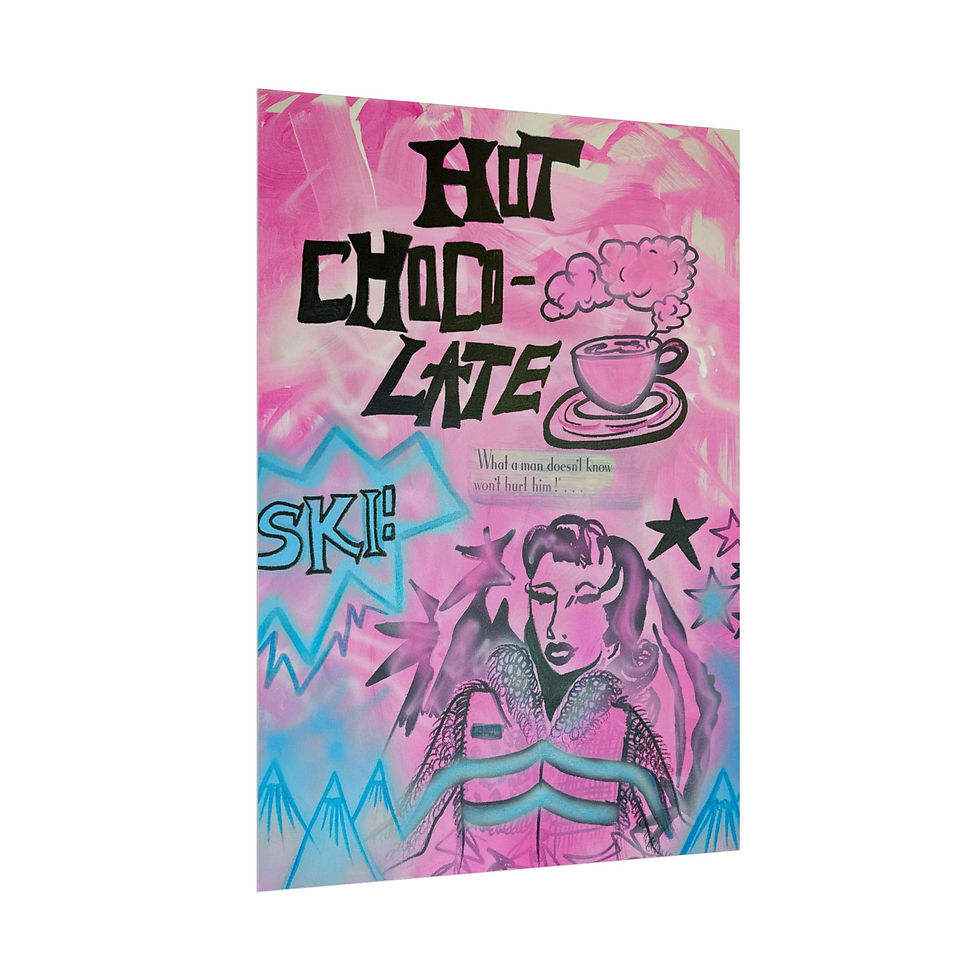 Thumbnail: "avant le ski" airbrush rolled print