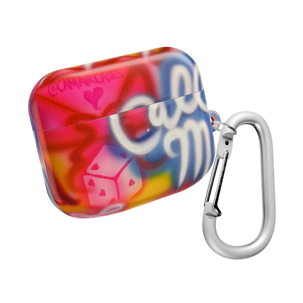 Thumbnail: "call me" airbrush airpod cases