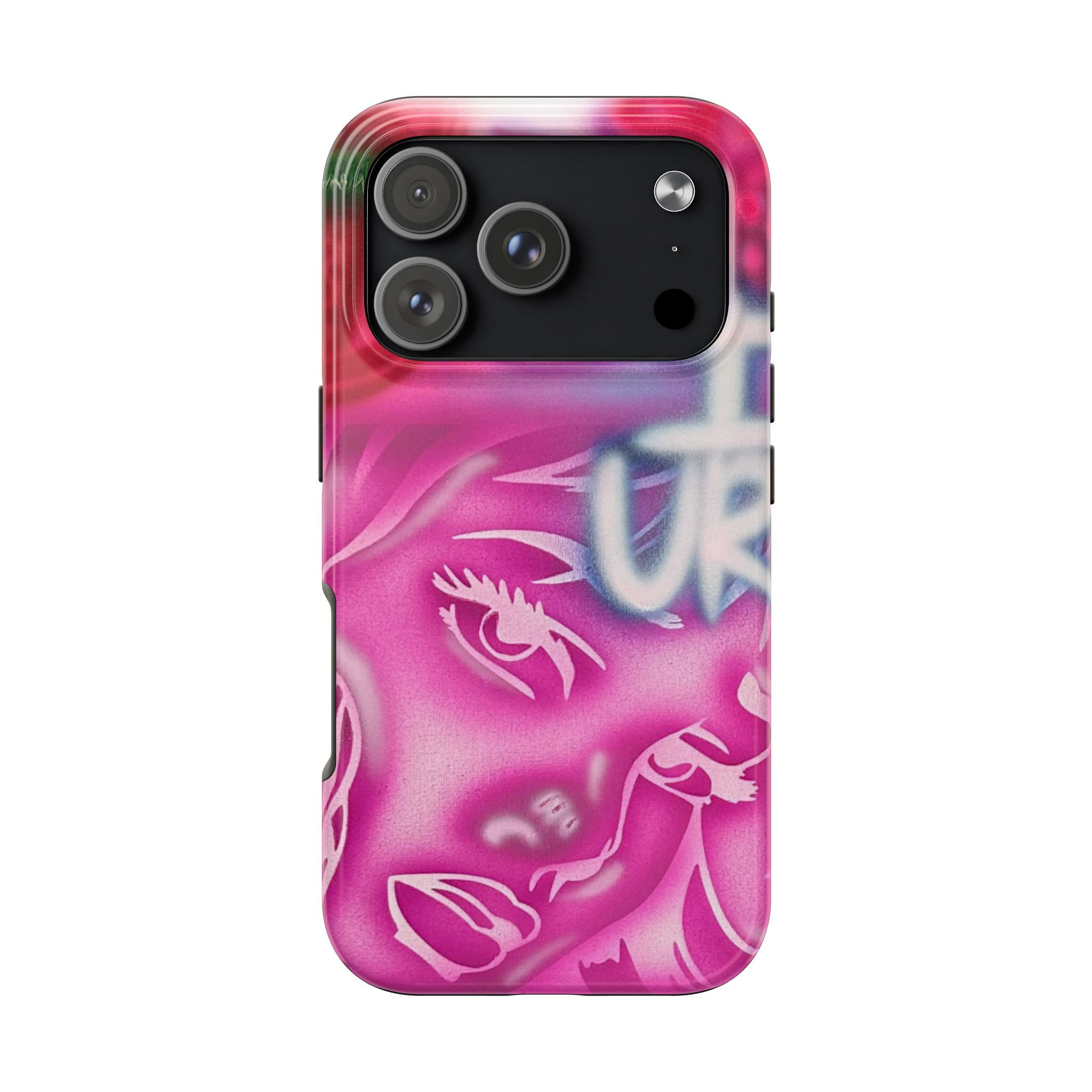"girlz WRLD" airbrush iPhone case