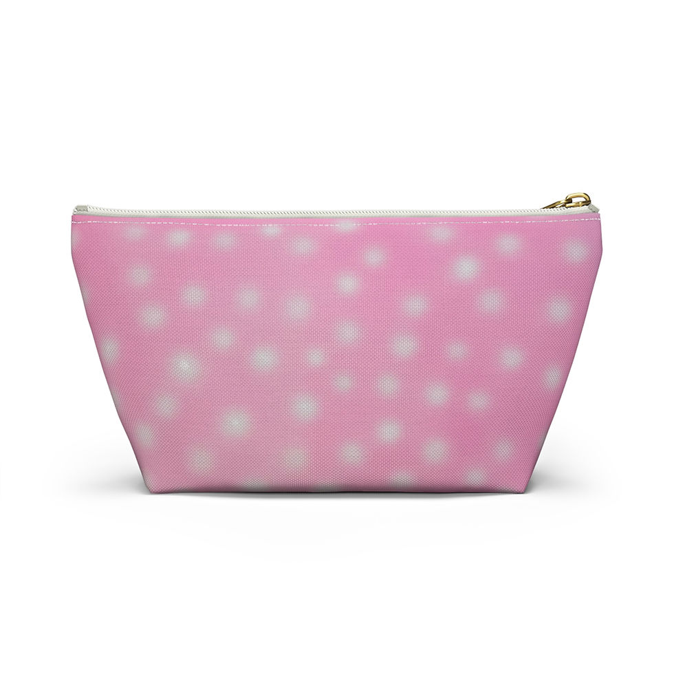 Thumbnail: "strawberry swirl polka dot" airbrush makeup pouch