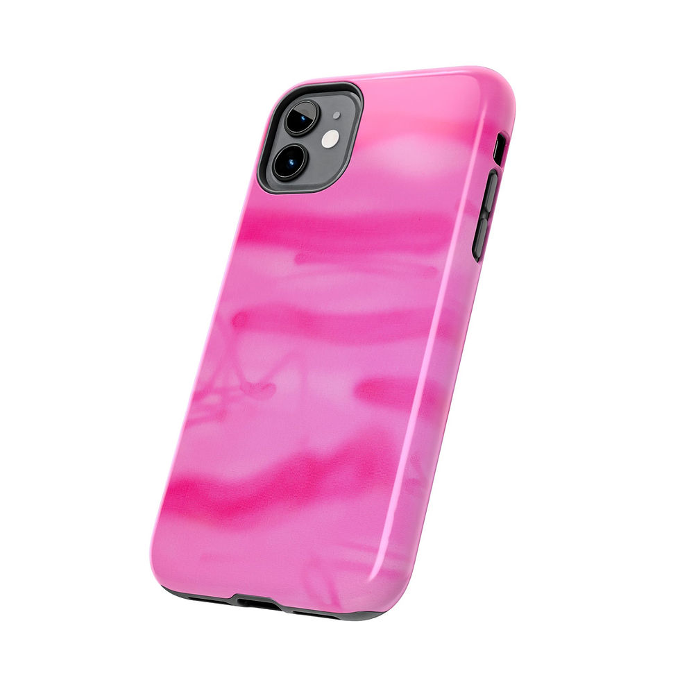 Thumbnail: "pink camo" airbrush iPhone case