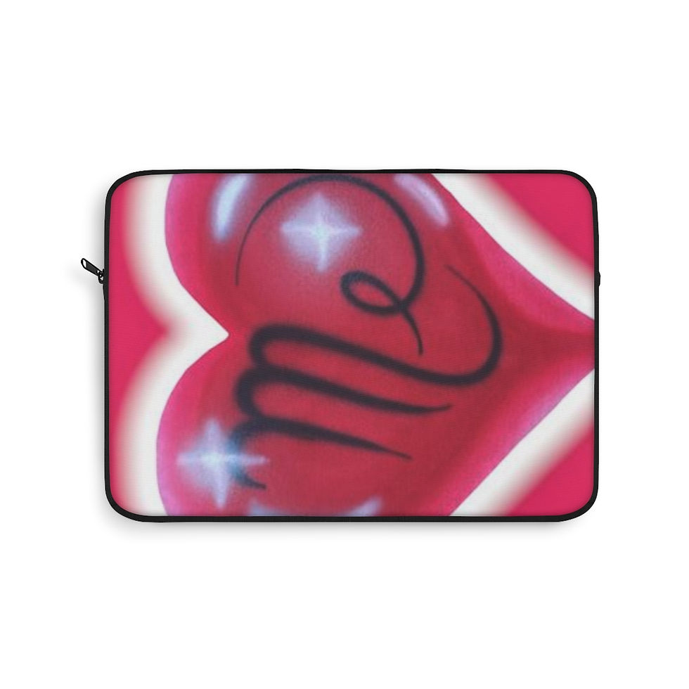 Thumbnail: "i <3 me" airbrush laptop sleeve