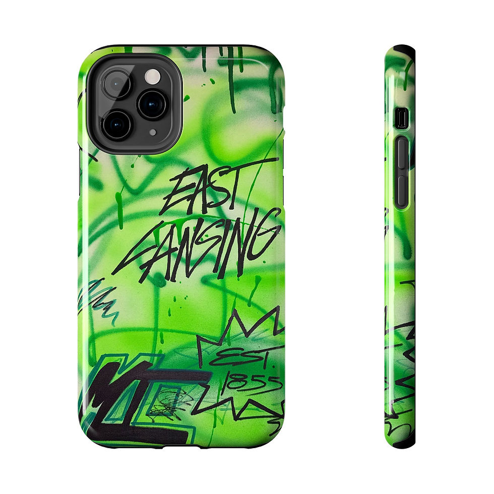 Thumbnail: "east lansing, mi" airbrush iPhone case