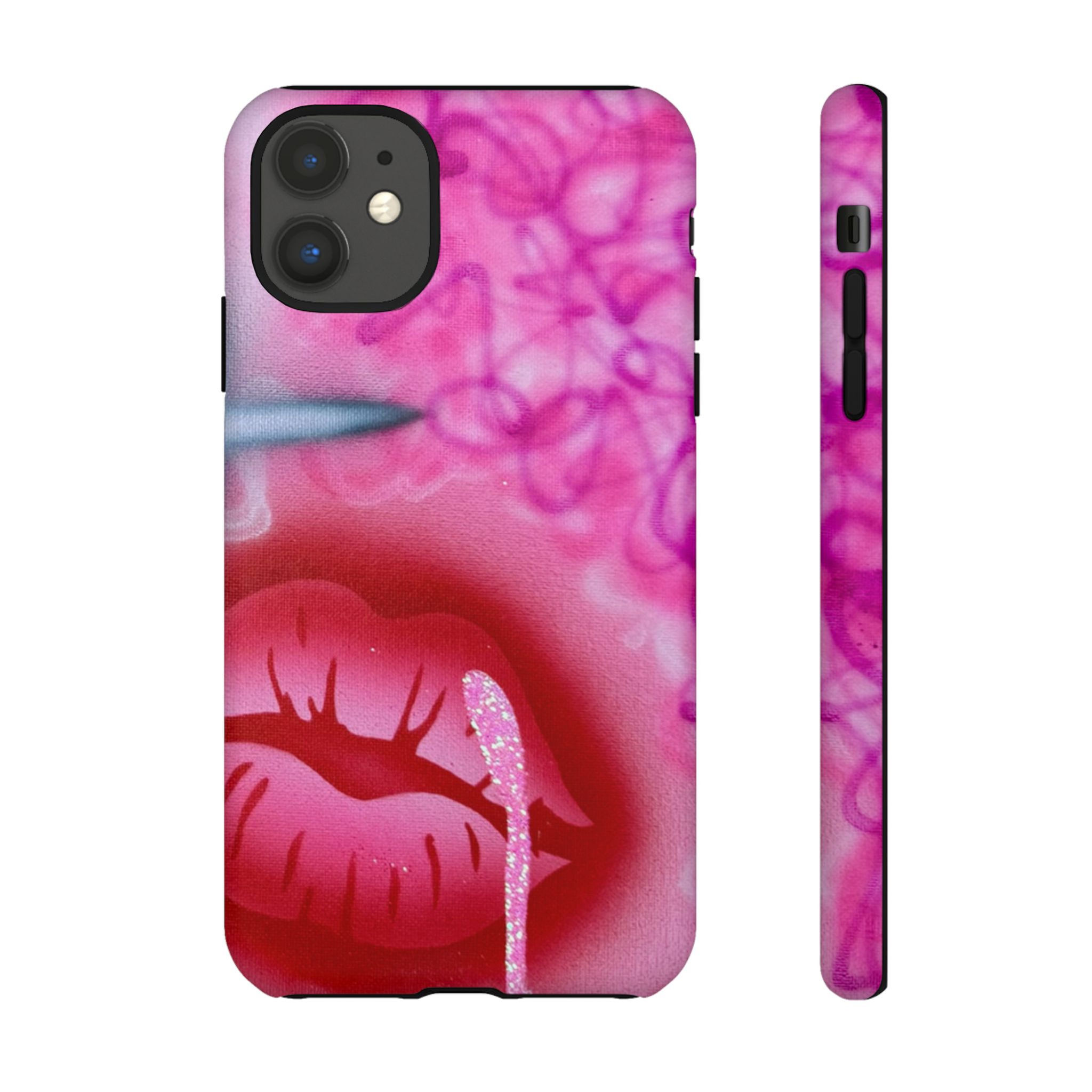 limited edition "glitter aura" airbrush iPhone case airbrush iPhone case