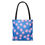 Thumbnail: "cotton candy sorbet polka dot" airbrush tote bag