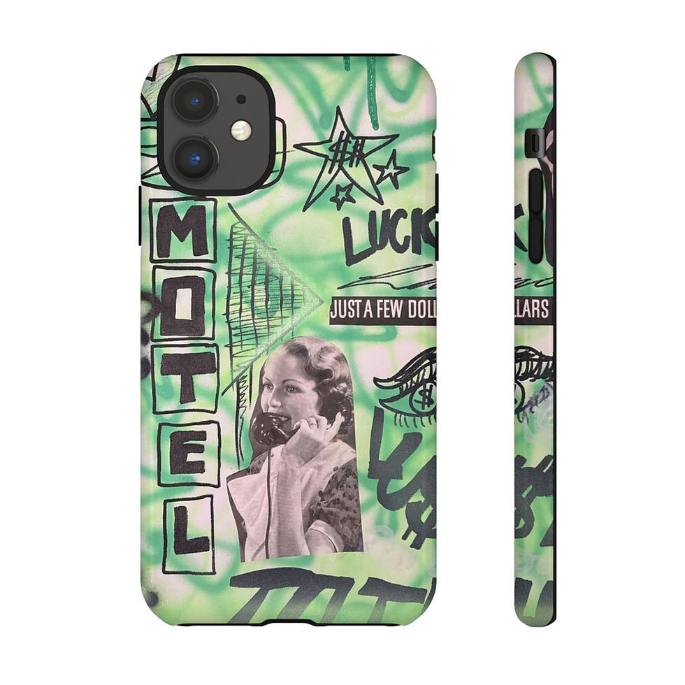 "lust over luck" airbrush iPhone case