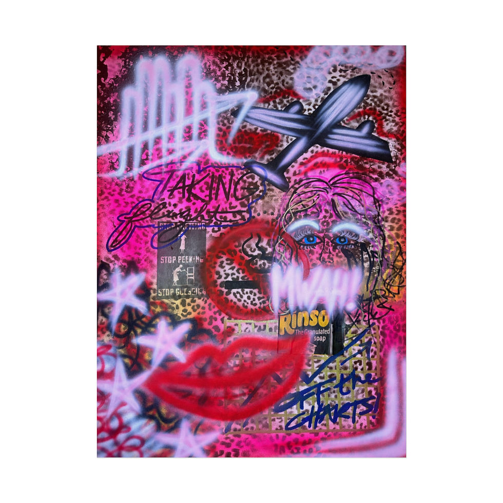 Thumbnail: "taking flight" airbrush rolled print