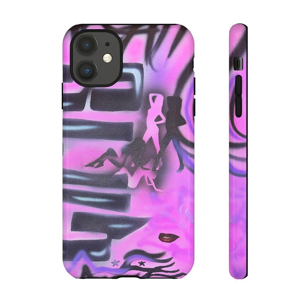 Thumbnail: "neon nights" airbrush iPhone case