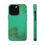 Thumbnail: MagSafe "teal cheetah" airbrush iPhone case 