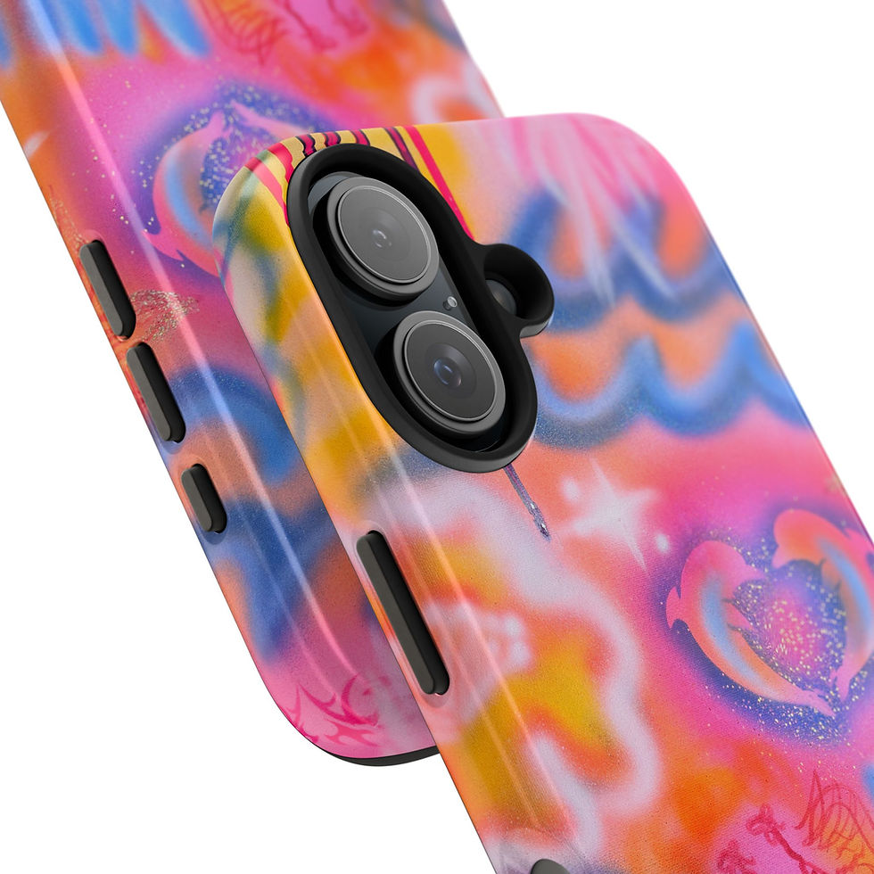 Thumbnail: "mornings in malibu" airbrush iPhone case