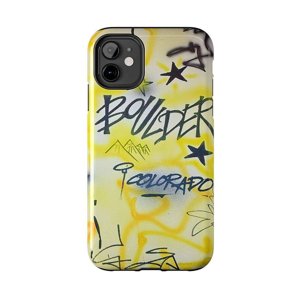 "boulder" airbrush iPhone case