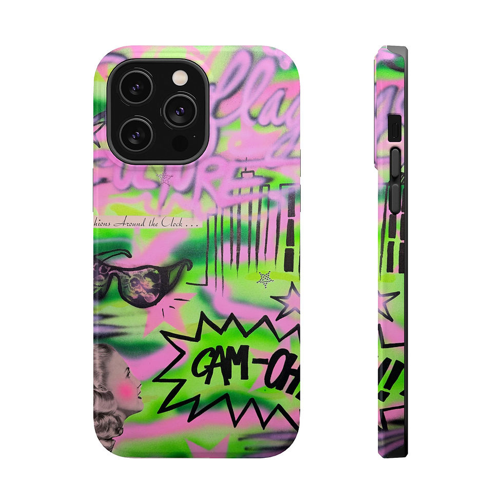 Thumbnail: MagSafe "green camo" airbrush iPhone case 