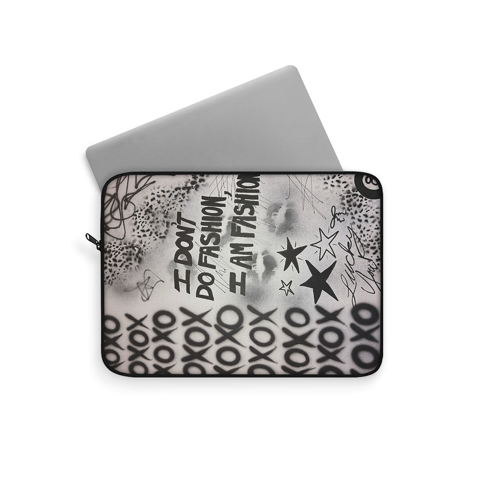 Thumbnail: "i am fashion" airbrush laptop sleeve