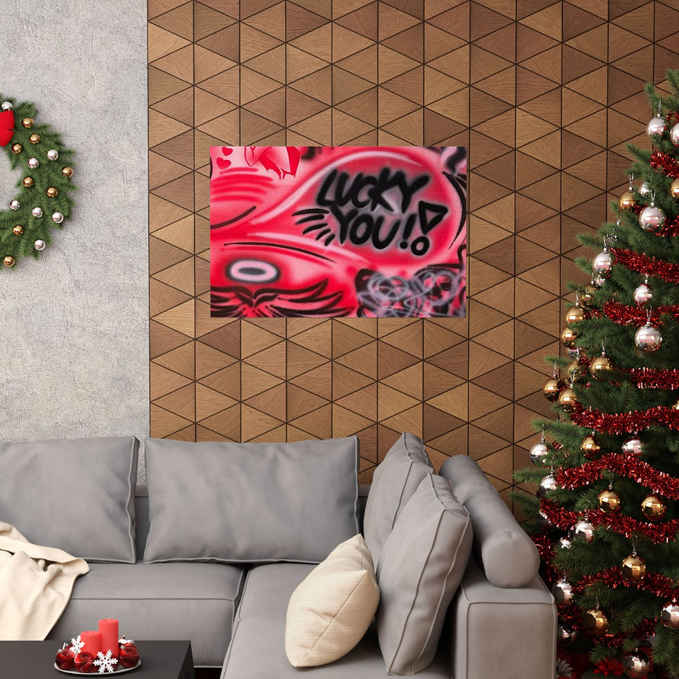 Thumbnail: "lucky you! pt. 2" airbrush horizontal print