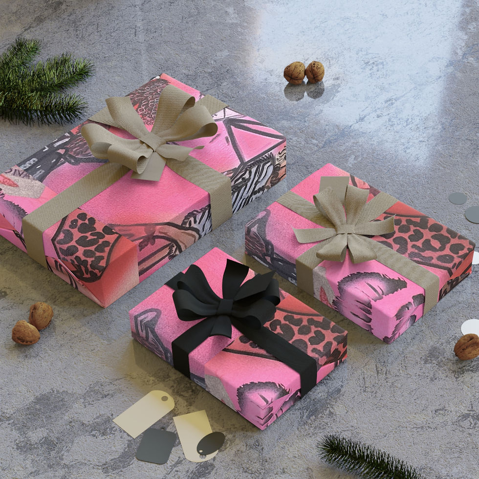 Thumbnail: "party diva" airbrush wrapping paper
