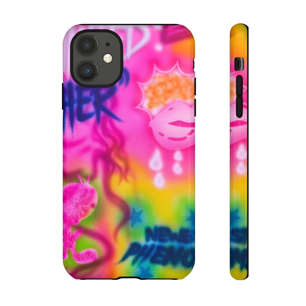 "wanted" airbrush iPhone case