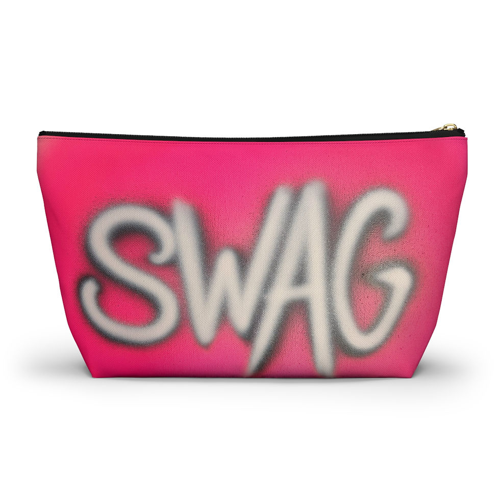 Thumbnail: "SWAG" airbrush makeup pouch