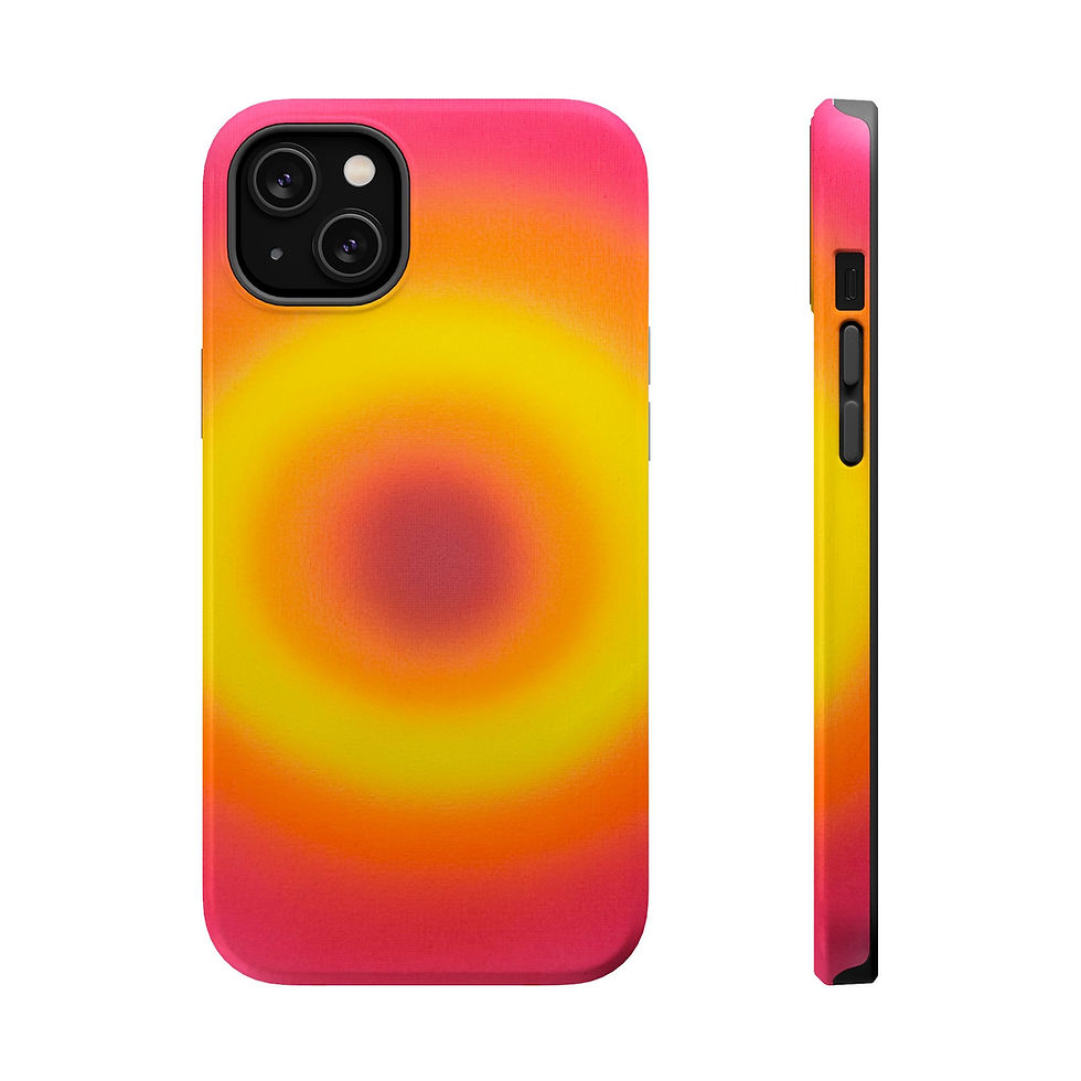 Thumbnail: MagSafe "pink lemonade aura" airbrush iPhone case 