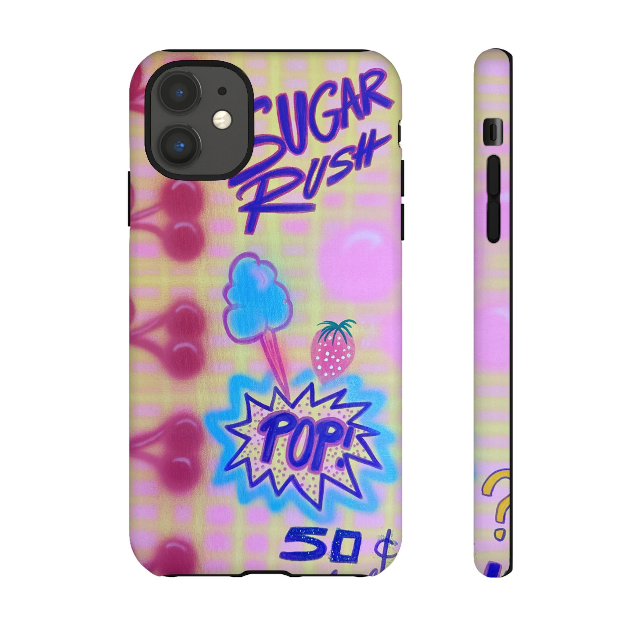 "sugar rush" airbrush iPhone case
