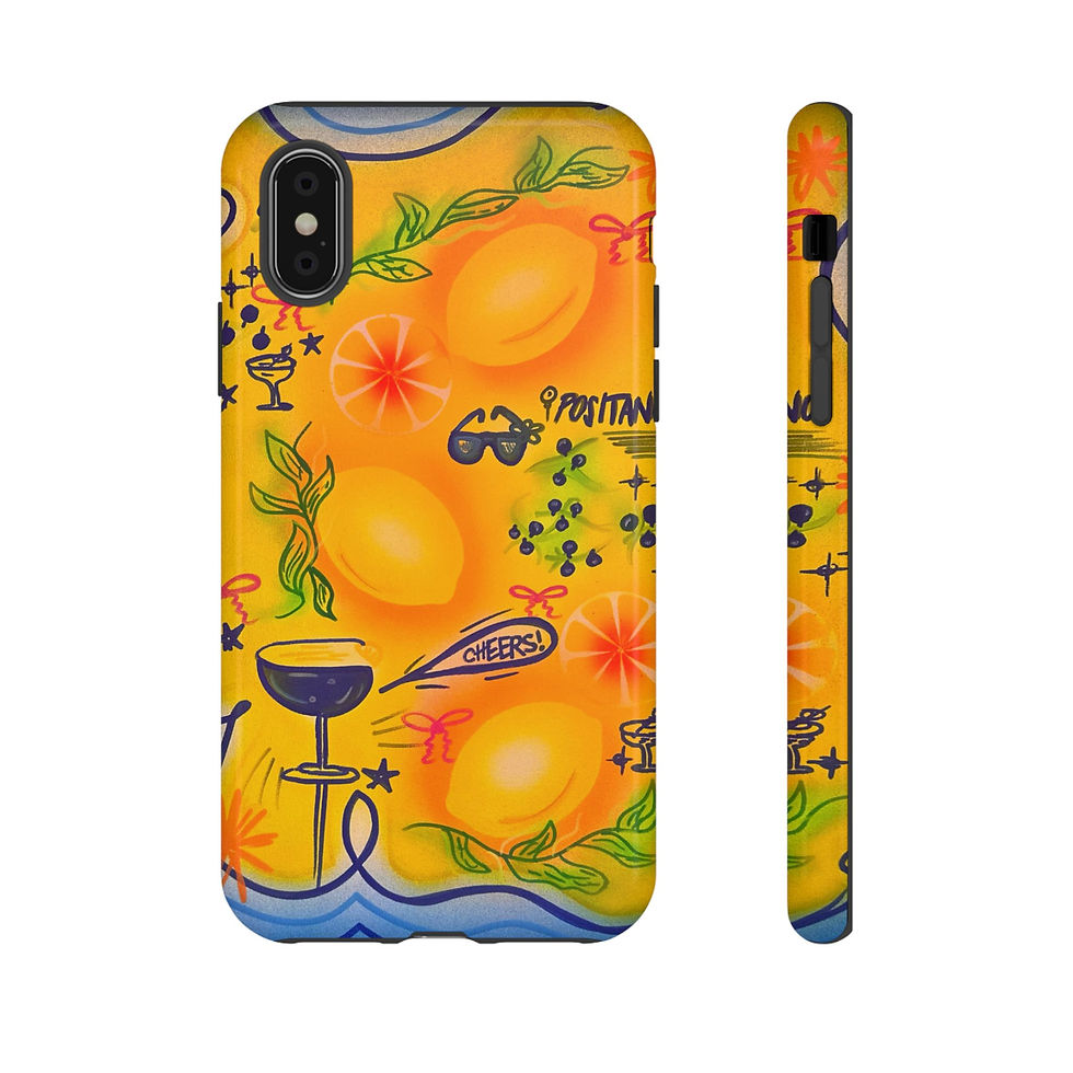 Thumbnail: "citrus coastline" airbrush iPhone case