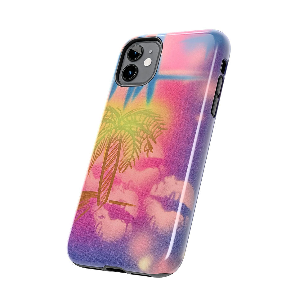 Thumbnail: "glowy night" airbrush iPhone case