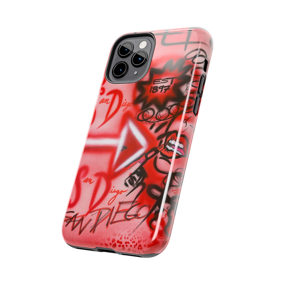 Thumbnail: "san diego" airbrush iPhone case