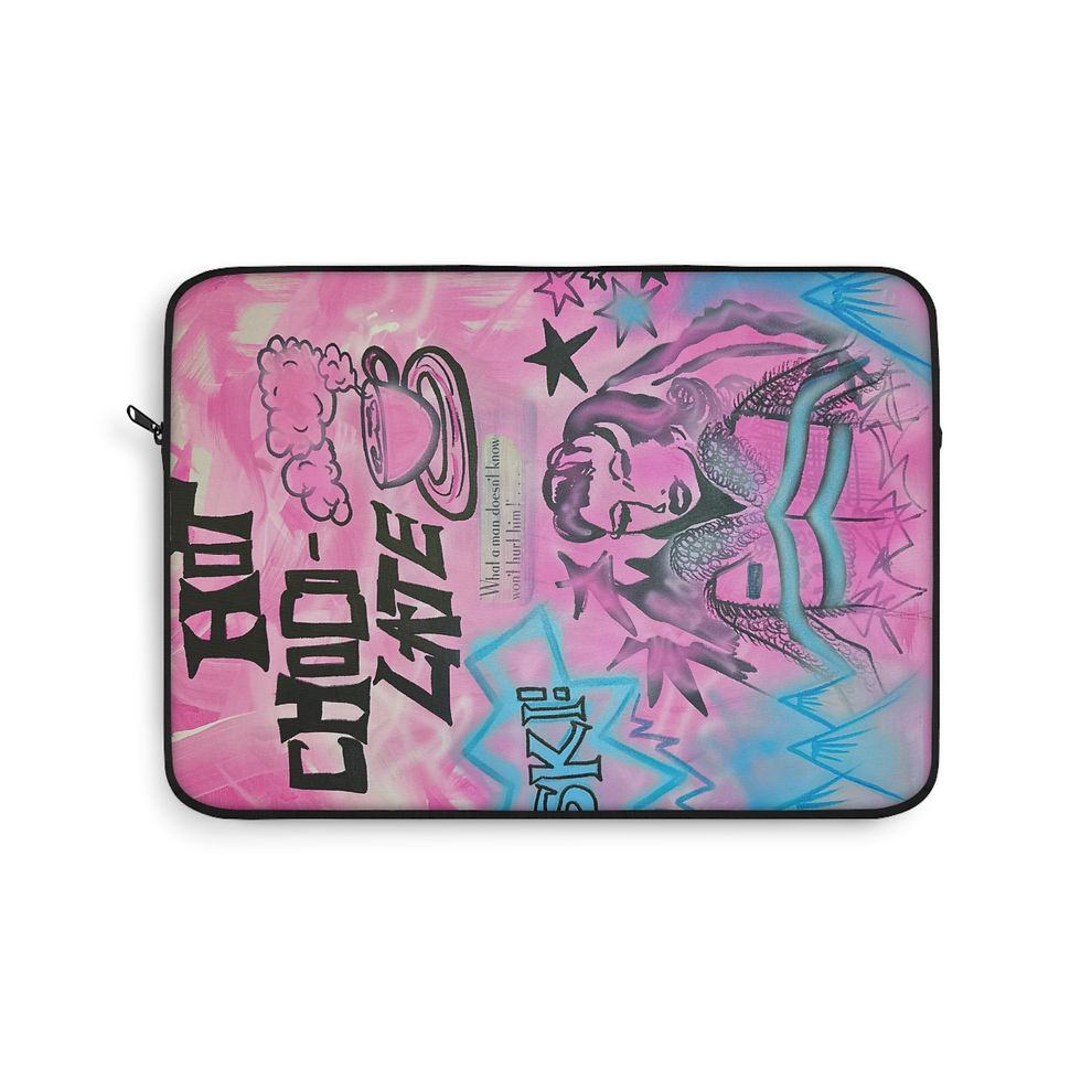 Thumbnail: "avant le ski" airbrush laptop sleeve