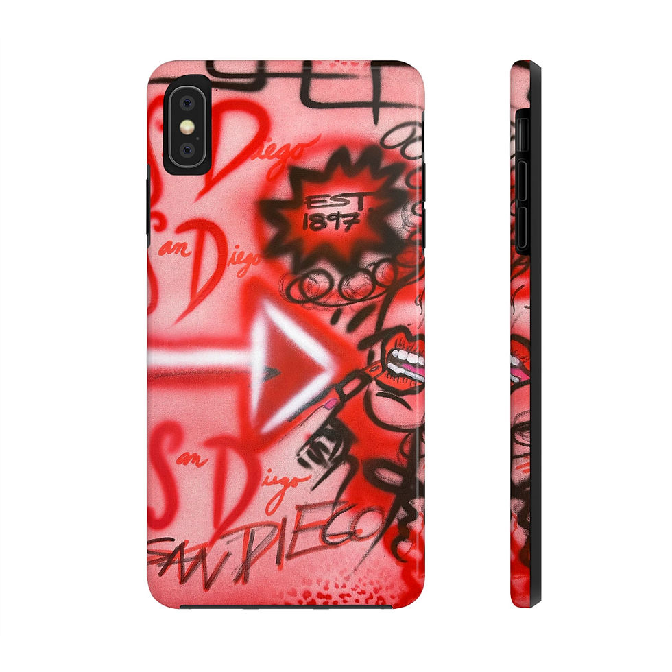 Thumbnail: "san diego" airbrush iPhone case