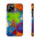 Thumbnail: "neon blue palms" airbrush iPhone case