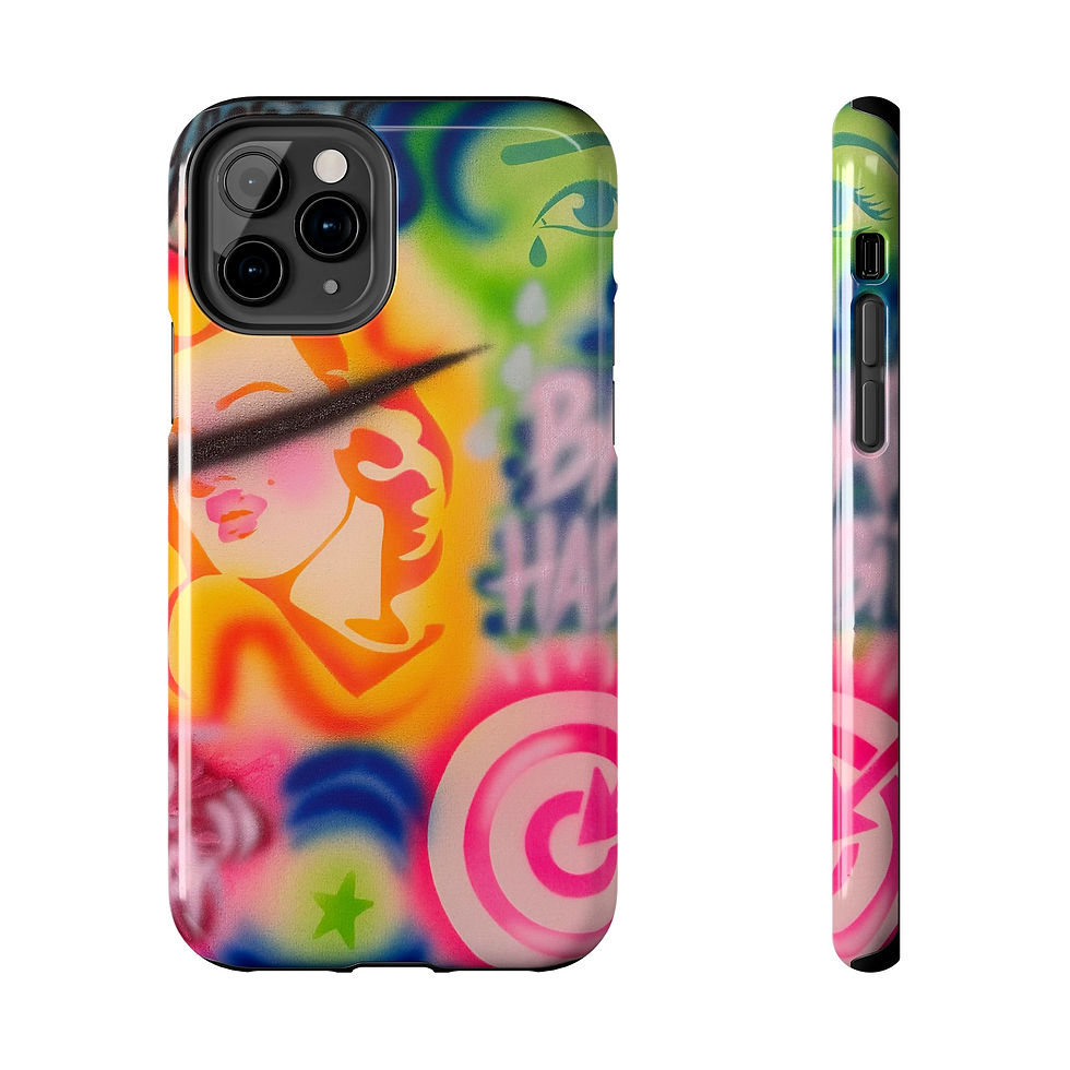 Thumbnail: "bad habits" airbrush iPhone case
