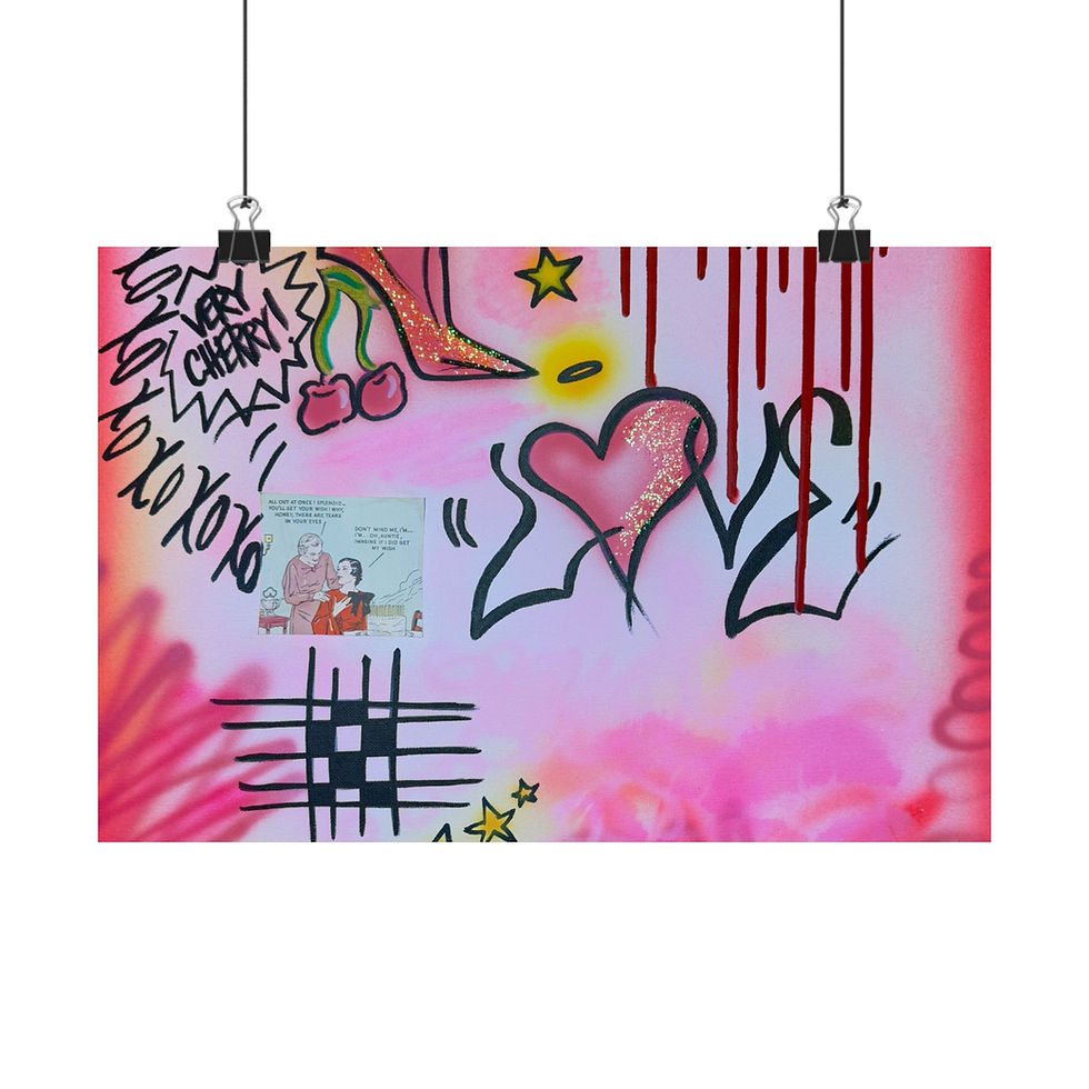 Thumbnail: "cherry luvr" airbrush horizontal print