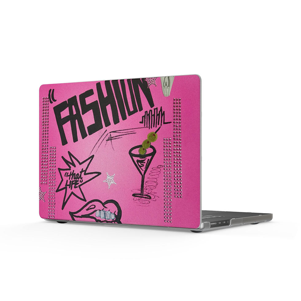Thumbnail: "high fashion" airbrush matte macbook case