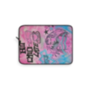 "avant le ski" airbrush laptop sleeve