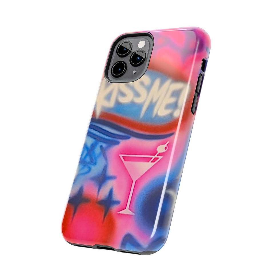 Thumbnail: "kiss me pt. 2" airbrush iPhone case