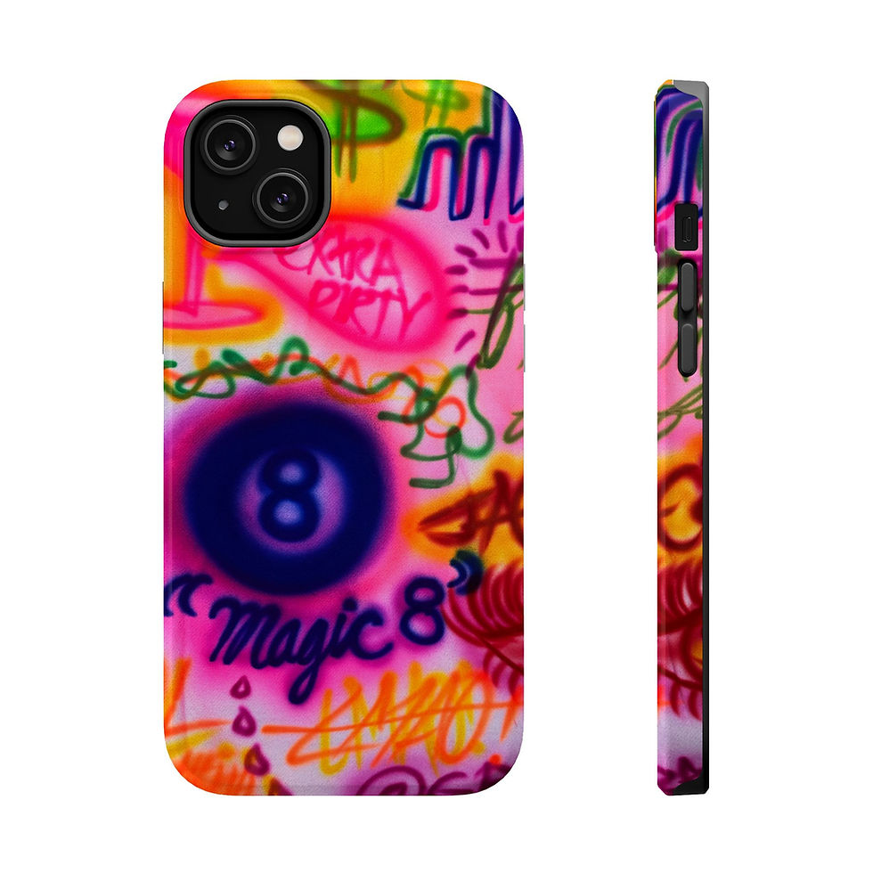 Thumbnail: MagSafe "colorful chaos" airbrush iPhone case 