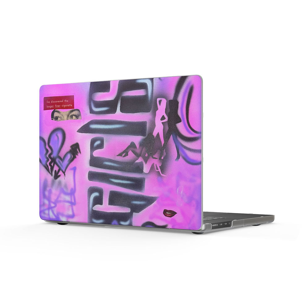 Thumbnail: "neon nights" airbrush matte macbook case
