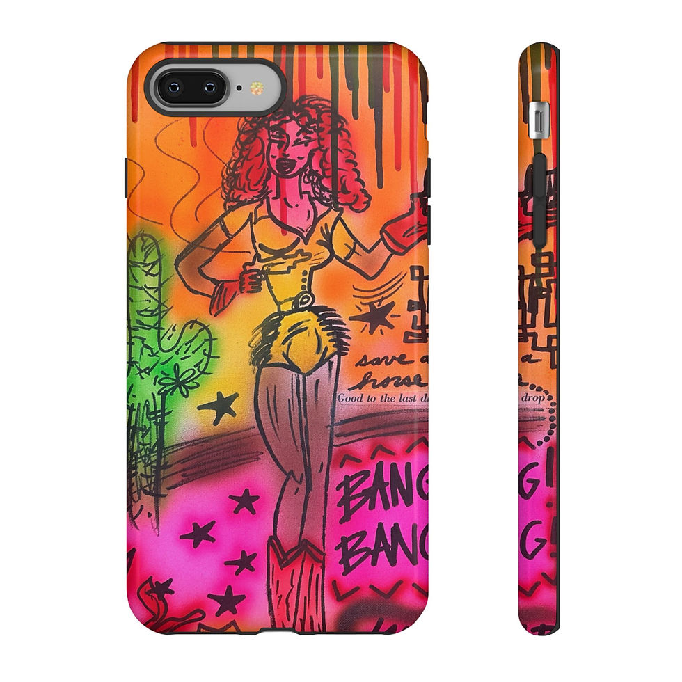 Thumbnail: "wild, wild west" airbrush iPhone case