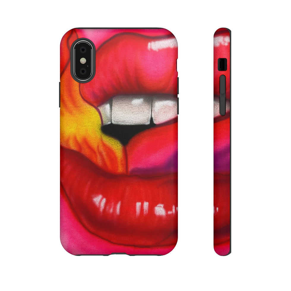 Thumbnail: "flaming lips pt. 2" airbrush iPhone case