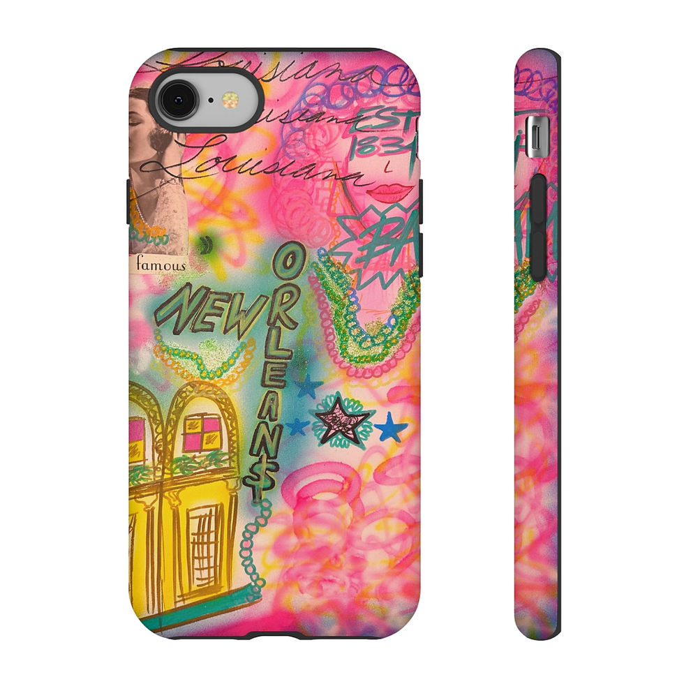Thumbnail: "new orleans, la" airbrush iPhone case