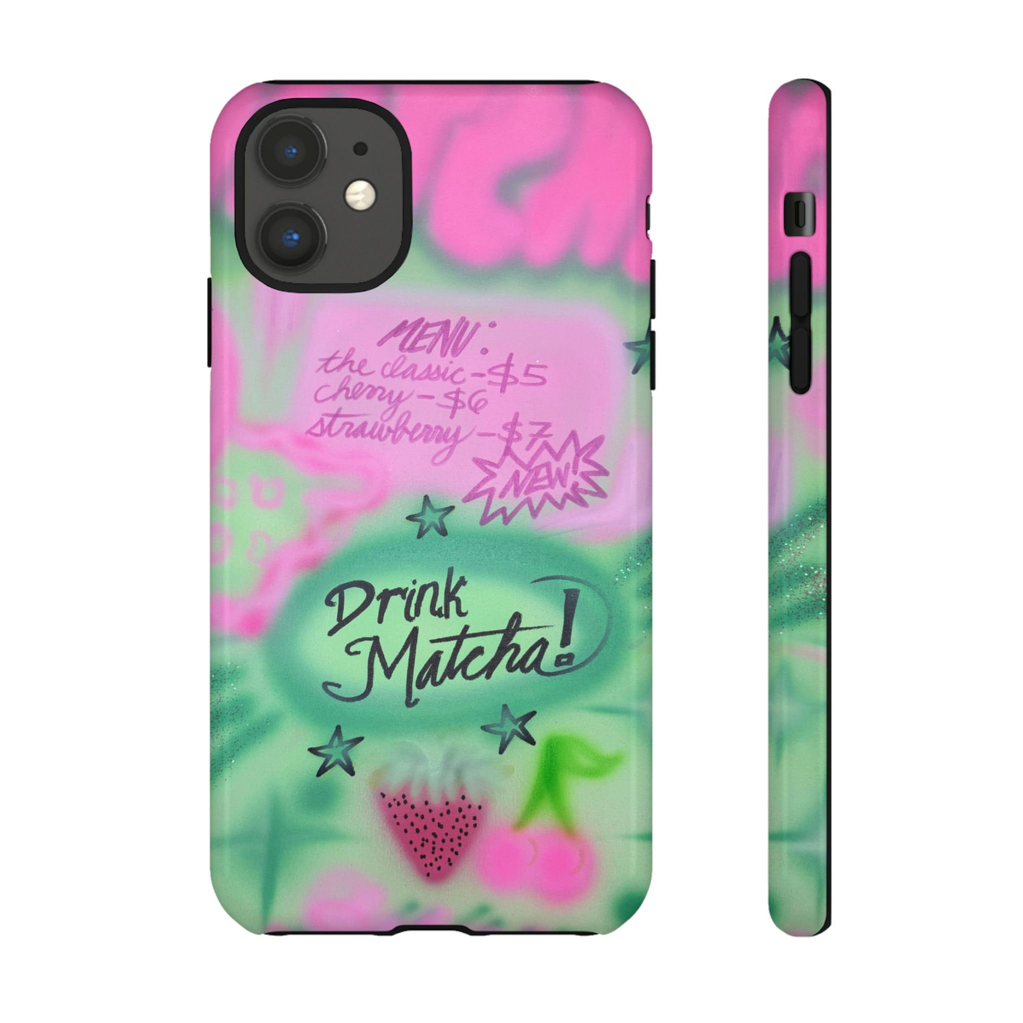 "matcha!" airbrush iPhone case
